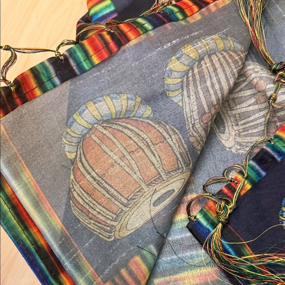 Colorful Handcrafted Scarf with Unique Patterns - Picture 4 of 4